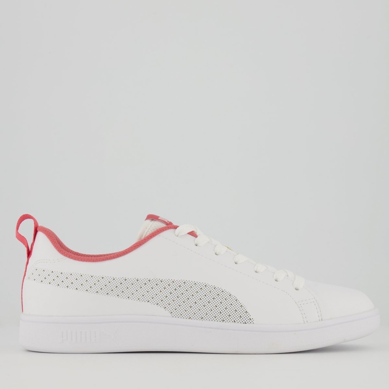 Tênis Puma Smash Ace V2 Branco e Rosa - Compre Agora | Kanui Brasil