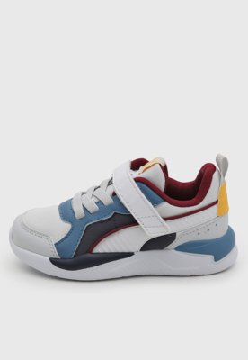 Tênis Infantil Puma X-RAY AC PS Azul e Branco