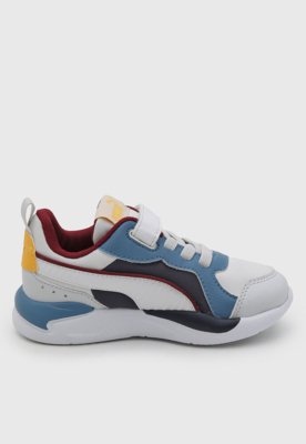 Tênis Infantil Puma X-RAY AC PS Azul e Branco