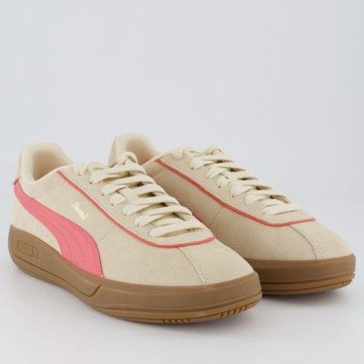 Tênis Puma Club Klassika SD Feminino Bege e Rosa