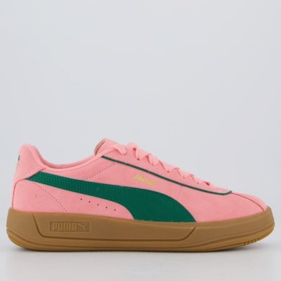 Tênis Puma Club Klassika SD Feminino Rosa e Verde