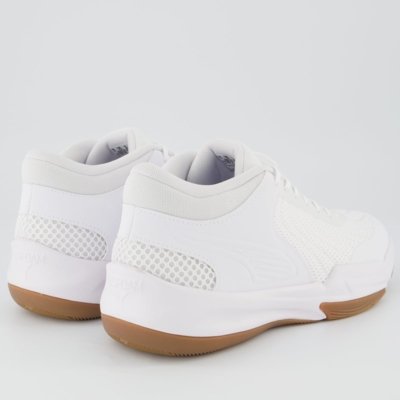Tenis Puma Court Pro 2 Branco e Marrom