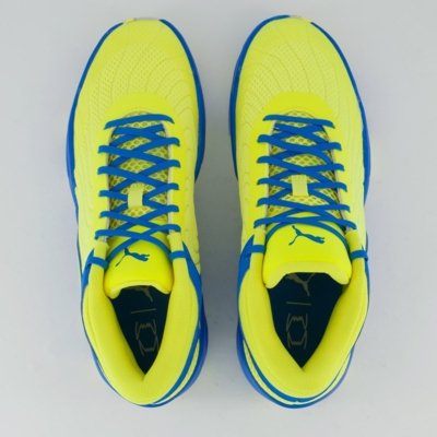 Tênis Puma Court Pro 2 Marble Azul e Amarelo
