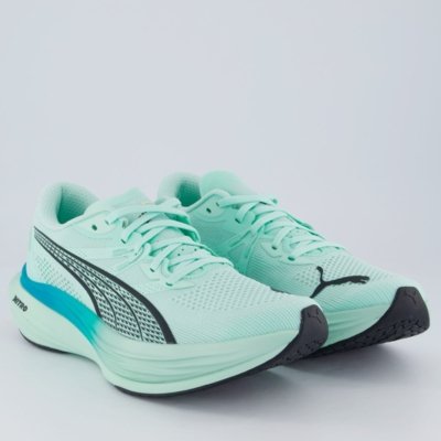 Tênis Puma Deviate Nitro 3 Verde e Azul