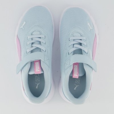 Tênis Puma Flexfocus Modern Ac Infantil Azul e Rosa