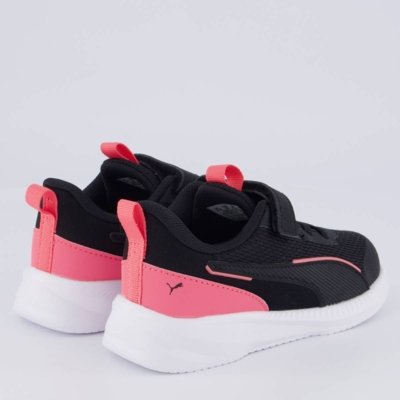 Tênis Puma Flyer 3 Infantil Preto e Rosa
