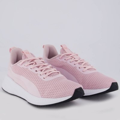 Tênis Puma Flyer Lite 3 Feminino Rosa e Branco
