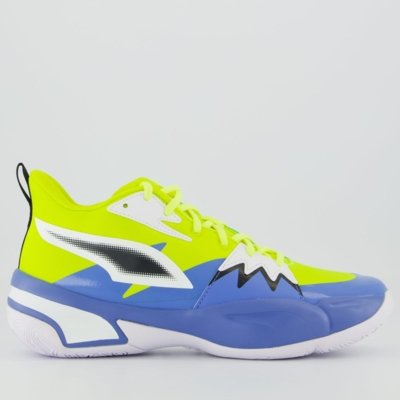 Tenis Puma Genetics Azul e Verde