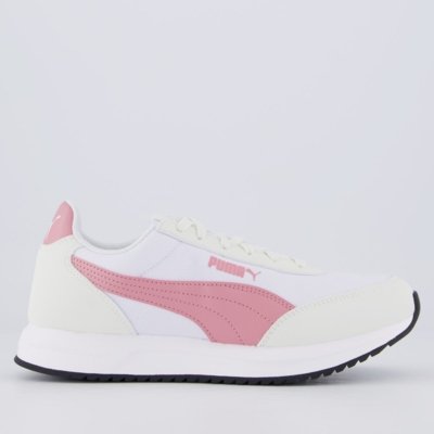 Tênis Puma R78 Lightwind Feminino Branco e Rosa