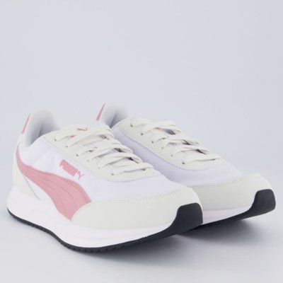 Tênis Puma R78 Lightwind Feminino Branco e Rosa