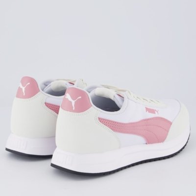 Tênis Puma R78 Lightwind Feminino Branco e Rosa