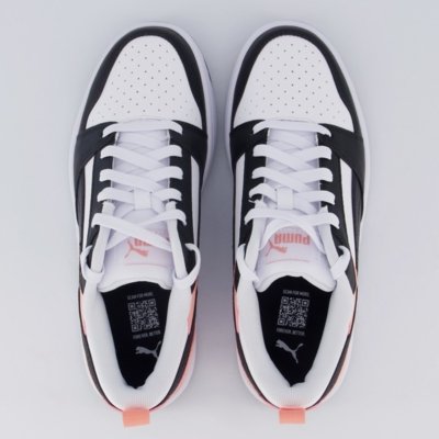 Tênis Puma Rebound V6 Feminino Preto e Rosa
