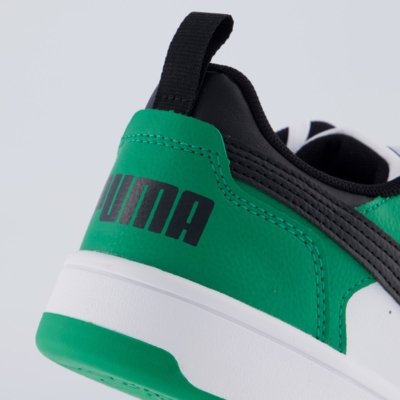 Tênis Puma Rebound V6 Juvenil Branco e Verde