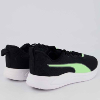 Tênis Puma Resolve Smooth Preto e Verde