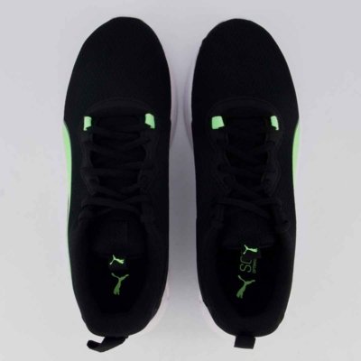 Tênis Puma Resolve Smooth Preto e Verde