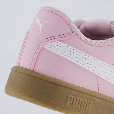Tênis Puma Rickie Classic V PS Infantil Rosa e Branco