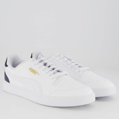 Tênis Puma Shuffle Branco e Dourado
