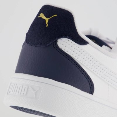 Tênis Puma Shuffle Branco e Dourado