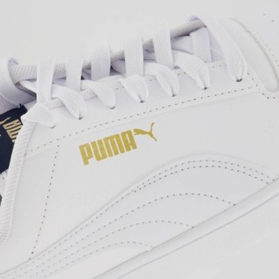 Tênis Puma Shuffle Branco e Dourado