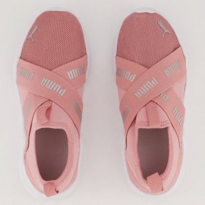 Tênis Puma Wired Run Slip-ON PS BDP Infantil Rosa