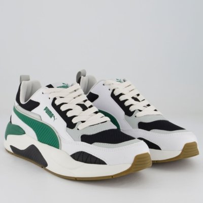 Tênis Puma X-Ray 2 Square Branco Preto e Verde | Dafiti