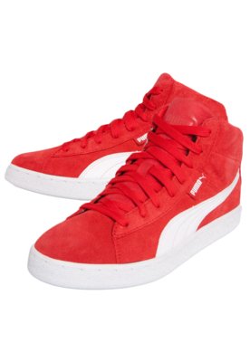 Puma cano clearance alto vermelho