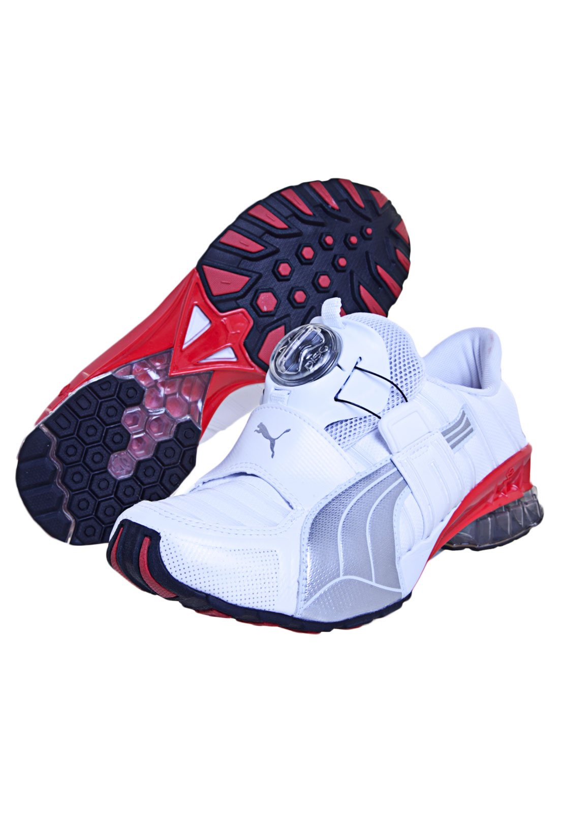 puma disc branco e rosa cinza puma disc branco e rosa cinza