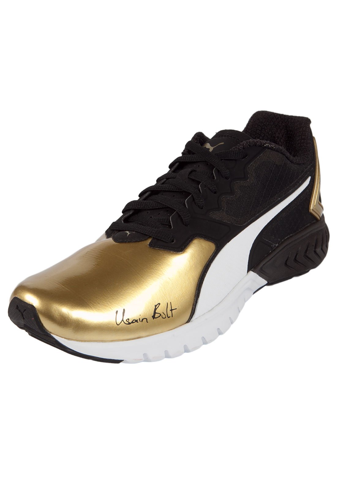 Tenis puma 2025 infantil dourado