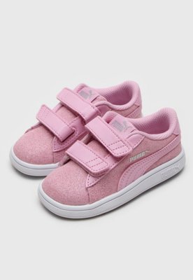 Tenis puma 2025 rosa glitter