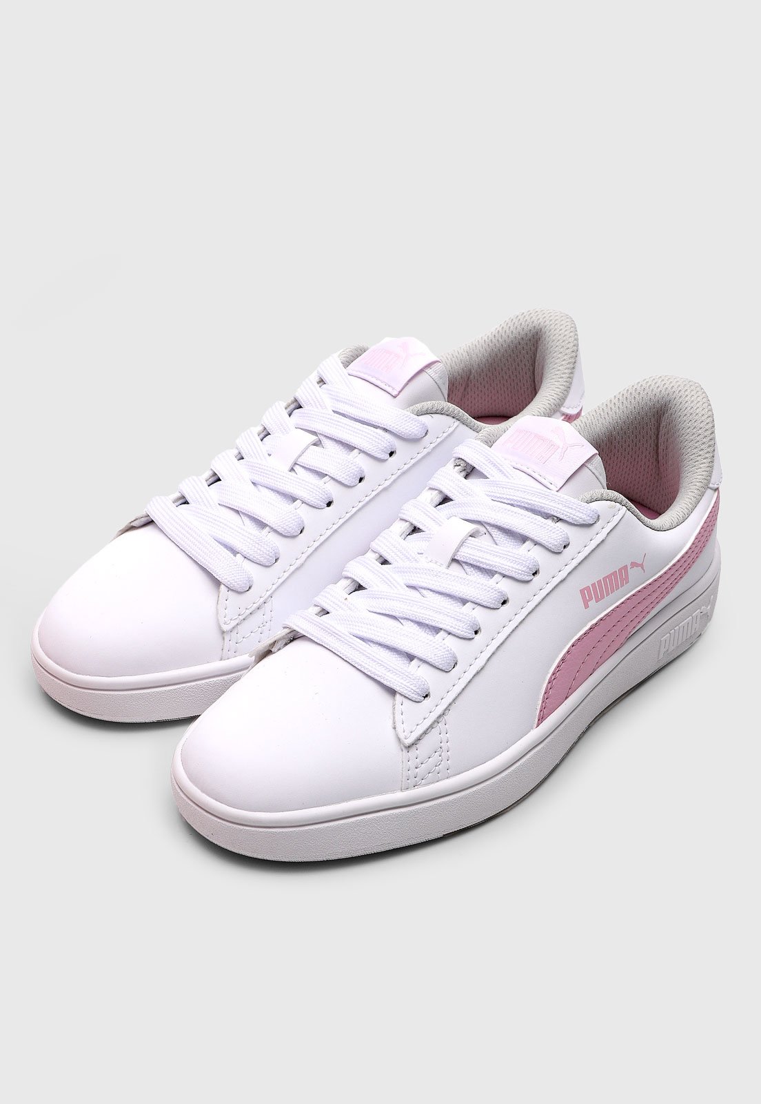 Puma branco 2024 com rosa