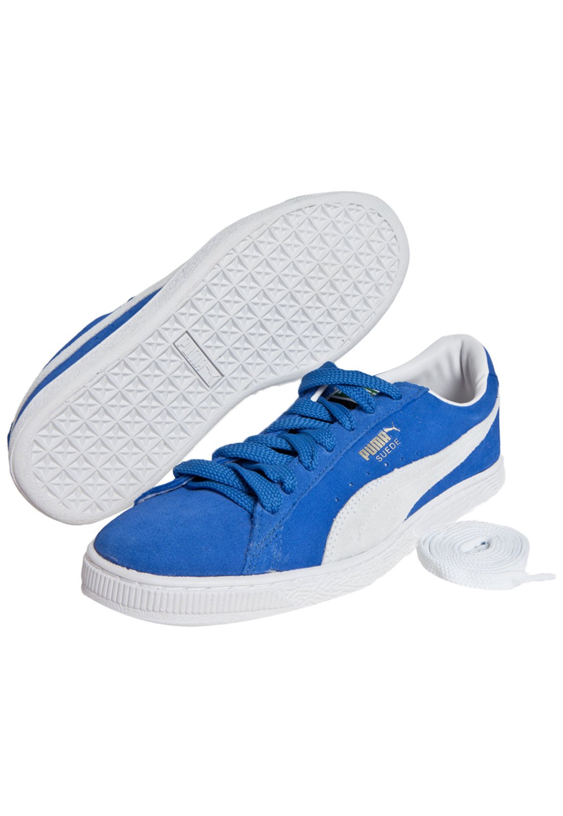 Tenis puma suede outlet azul claro