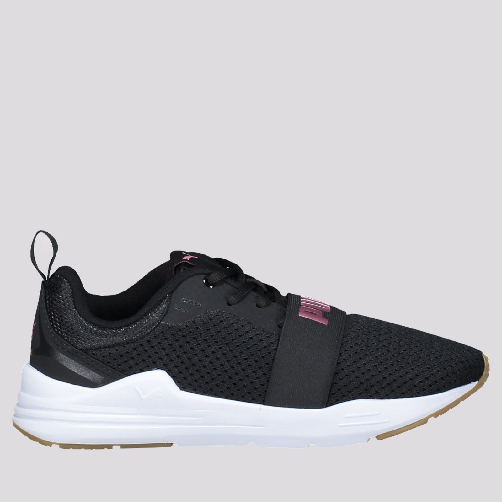 Tenis puma running 2025 rosa e preto