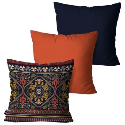 Kit com 3 Capas Para Almofadas Pump UP Decorativas Abstrata 45x45cm Marrom Menor preço em Kit com 3 Capas Para Almofadas Pump UP Decorativas Abstrata 45x45cm Marrom