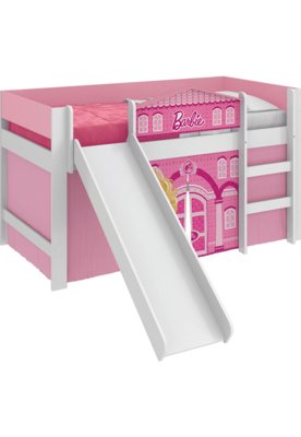 Cama Carruagem Barbie Star Rosa