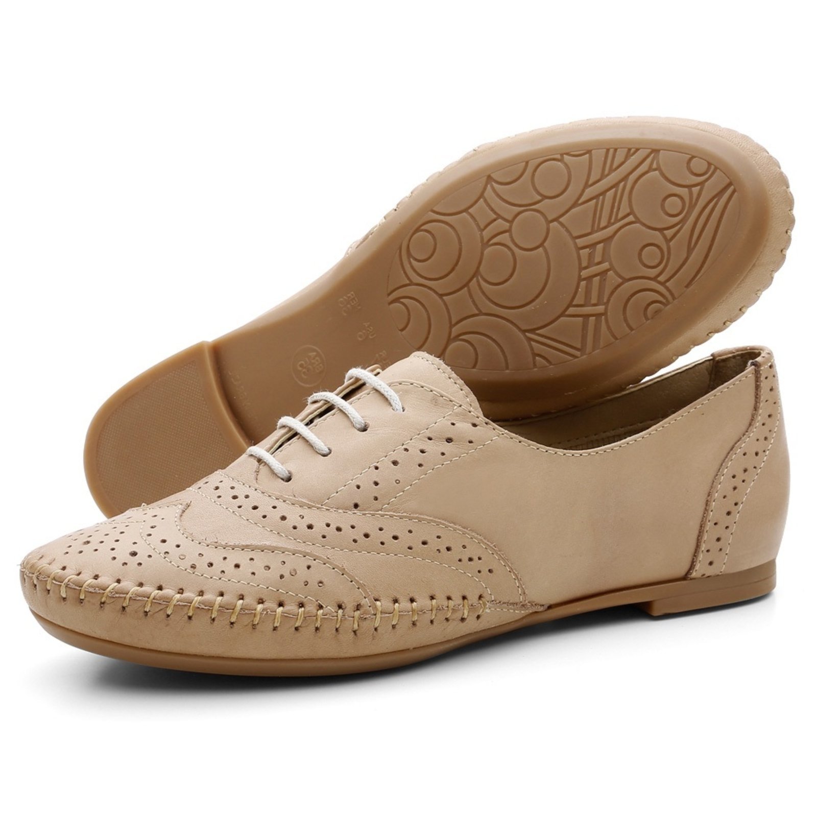 Oxford hot sale feminino bege