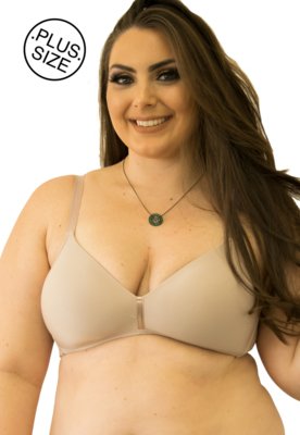Sutiã Abundante QTAL Lingerie Básico Chocolate Menor preço em Sutiã Abundante QTAL Lingerie Básico Chocolate