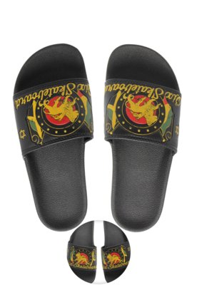 Chinelo Slide Qix Roots Preto Menor preço em Chinelo Slide Qix Roots Preto