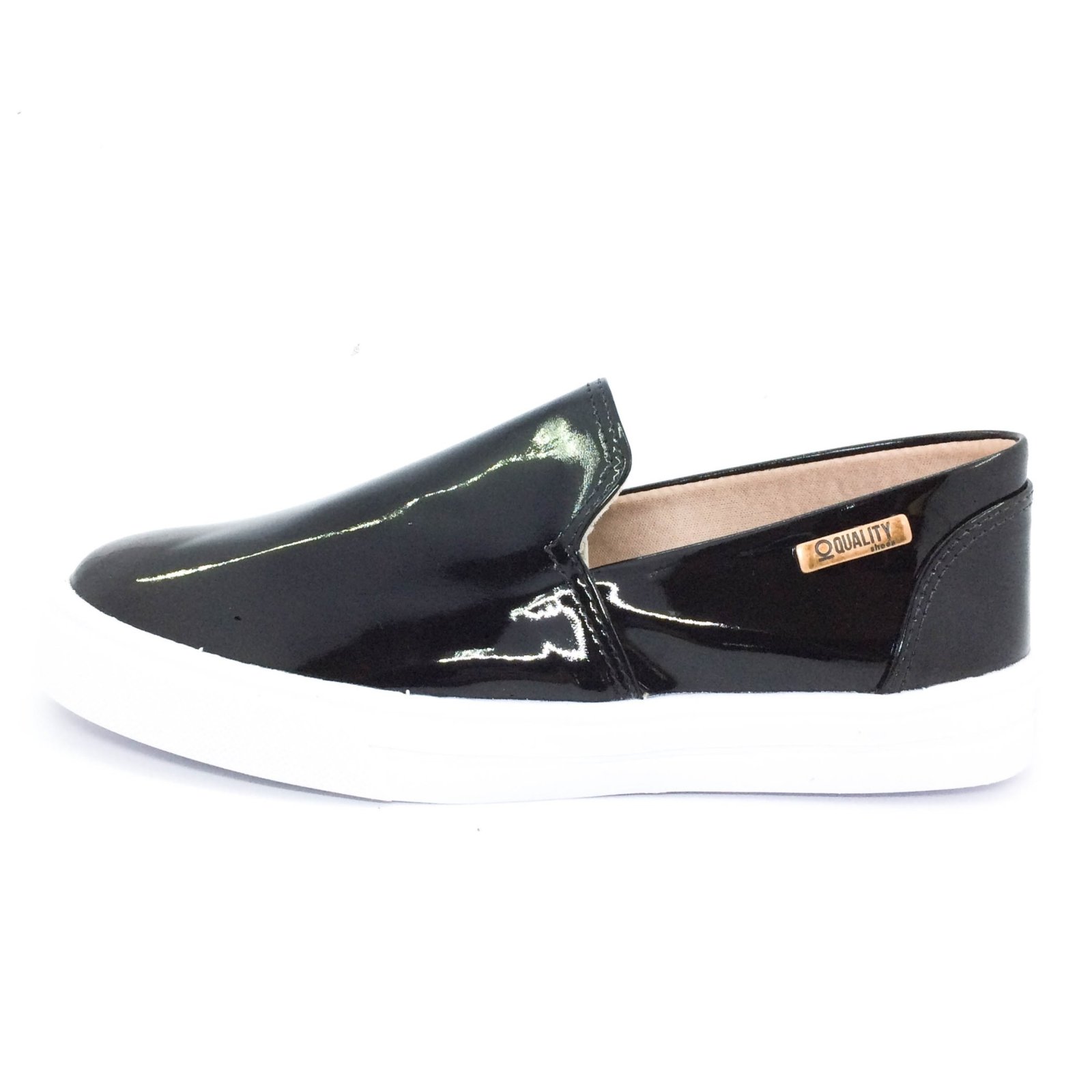 slip on verniz preto