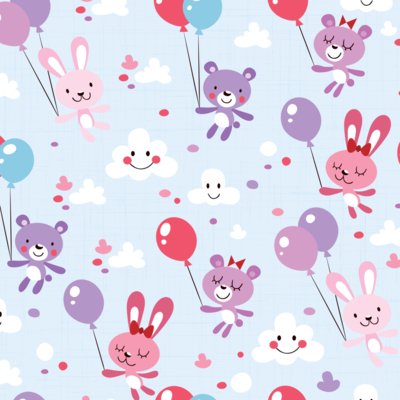 Papel de Parede Quartinhos Adesivo Infantil Ursinho e Coelha 2,70x0,57m Menor preço em Papel de Parede Quartinhos Adesivo Infantil Ursinho e Coelha 2,70x0,57m