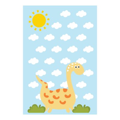 Placa Decorativa Quartinhos MDF Infantil Dinossauro Baby 2 Amarelo Menor preço em Placa Decorativa Quartinhos MDF Infantil Dinossauro Baby 2 Amarelo
