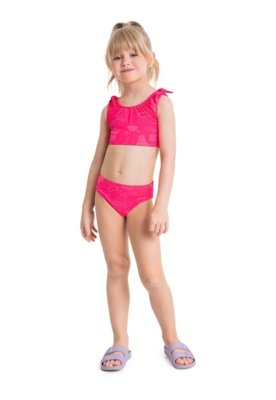 Biquíni Infantil FPS +50 Quimby Rosa