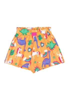 Conjunto Blusa Ribana Short Quimby Laranja