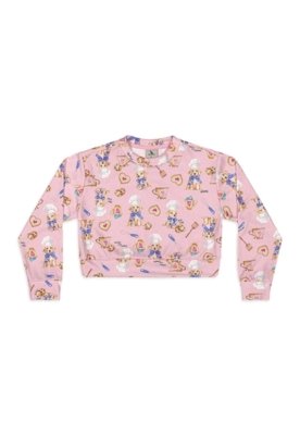 Conjunto Blusão Saia de Tule Quimby Rosa