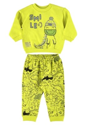 Conjunto Blusão e Calça Moletom Bebê Quimby Verde