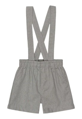 Conjunto Body e Bermuda Bebê Quimby Branco