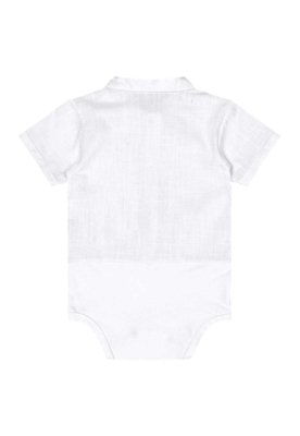 Conjunto Body e Bermuda Bebê Quimby Branco