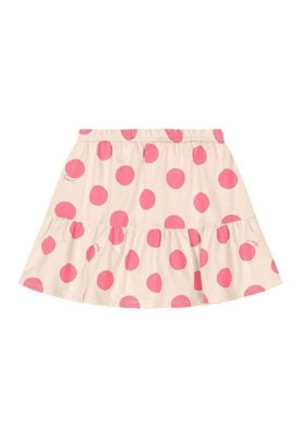 Conjunto com Blusa e Saia de Bolinhas Quimby Rosa