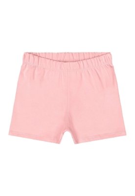 Short Infantil em Cotton Quimby Rosa