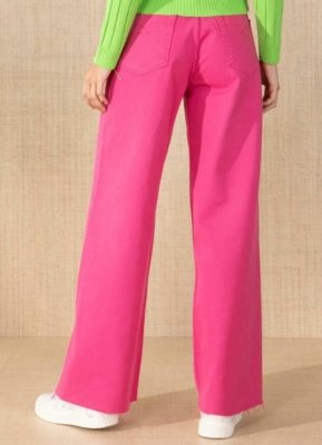 Calça Barra Desfiada Rosa Quintess