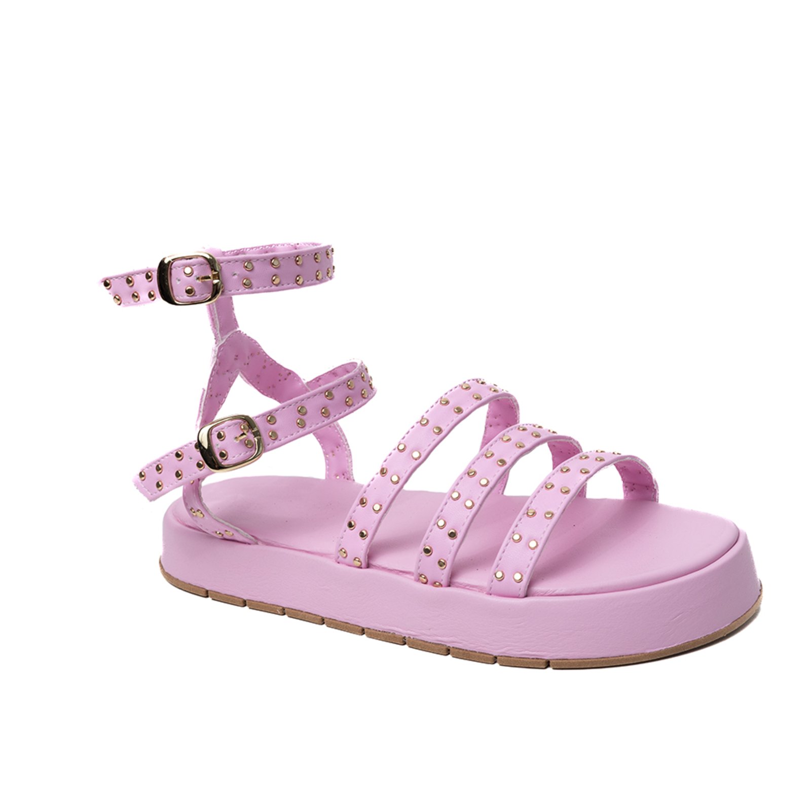 Sandália Dafiti Shoes Tiras Rosa - Compre Agora